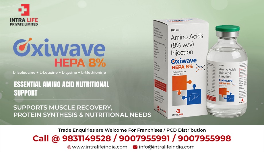 OXIWAVE-HEPA 8% Infusion: Amino Acid Supplementation for Nutritional Support